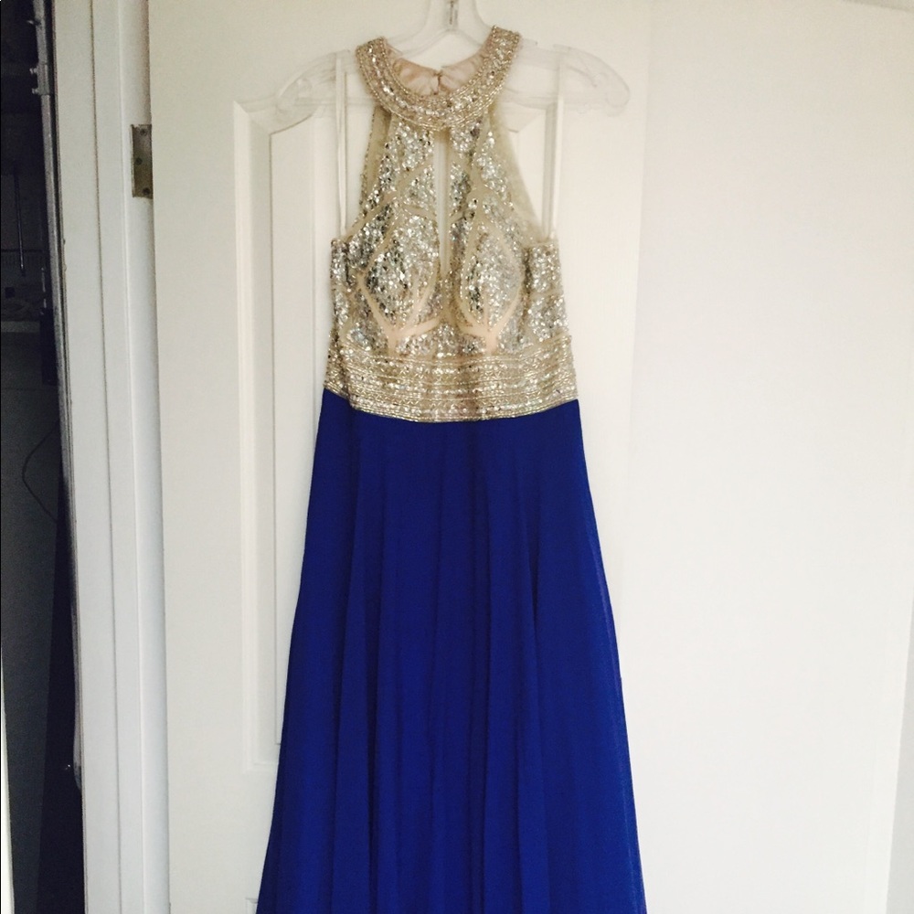 Royal Blue Prom Dress - Picture 3 of 5